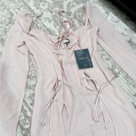 House of CB Georgette Cutout long sleeve minidress - Picture 4 of 8